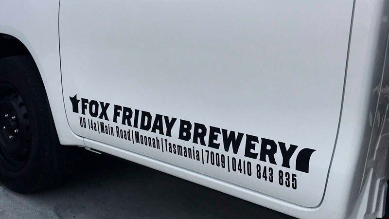 Loading Zone Signage Hobart by WrapCraft for Fox Friday Brewery
