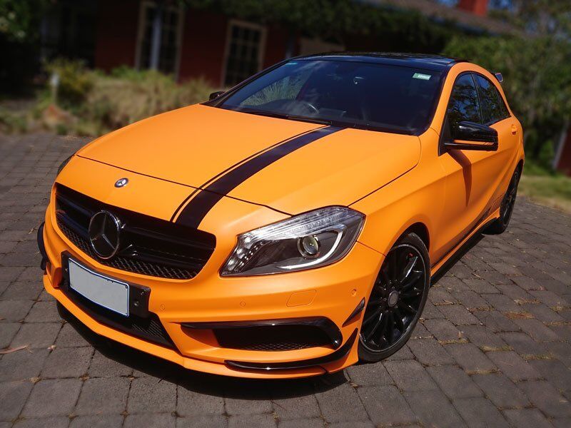 Colour Change Car Wrap Matt Orange