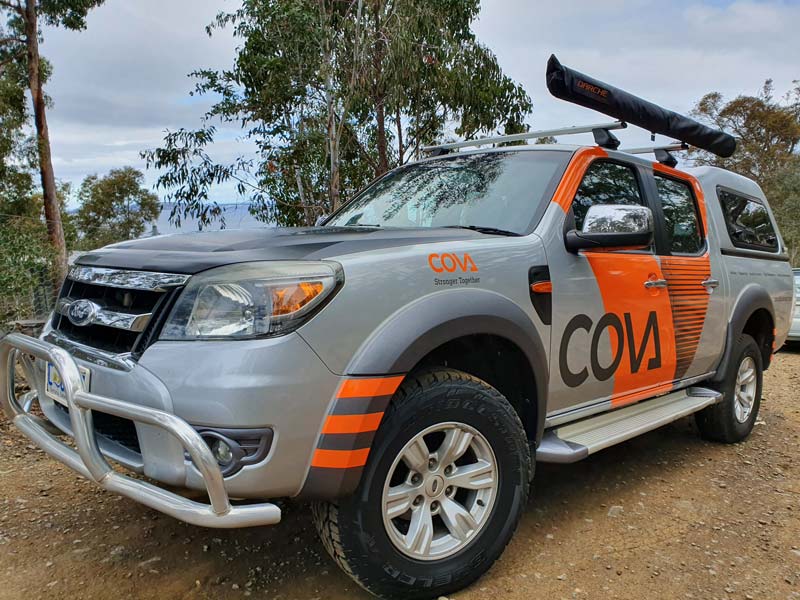 cova creative car signage hobart