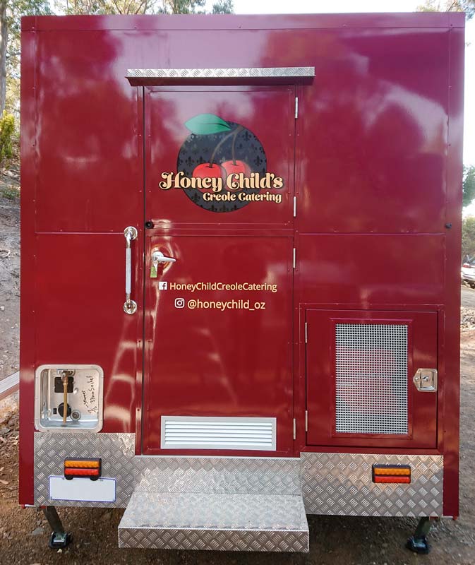 full food truck wrap honey child wrapcraft hobart
