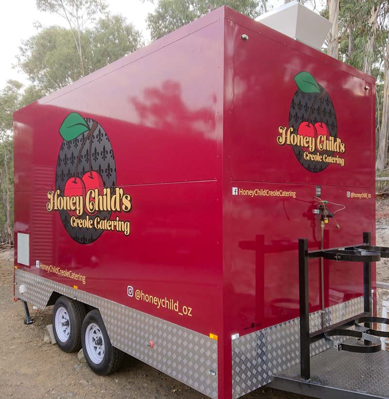 full food truck wrap honey child wrapcraft hobart
