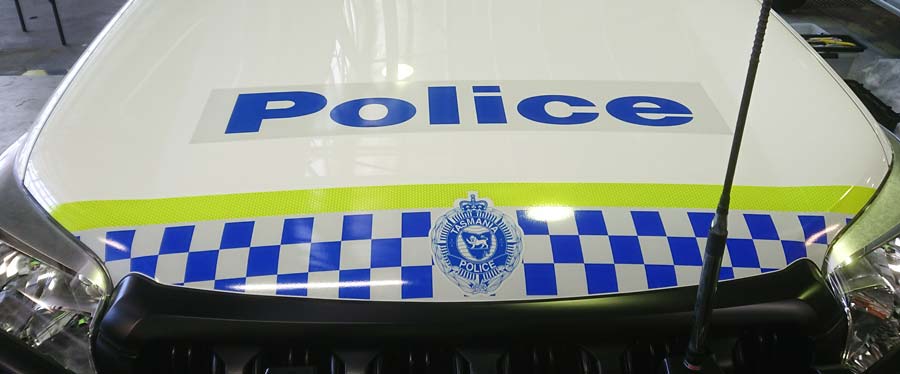 Police Tasmania Fleet Graphics Pardo Bonnet View