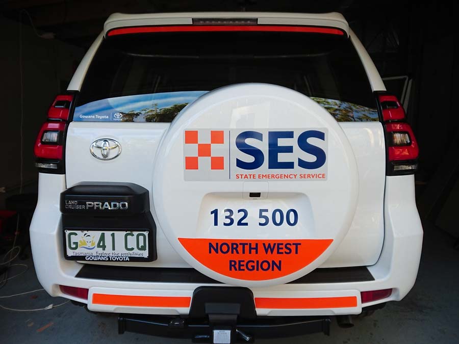 SES Tasmania High Visibility Graphics Pardo