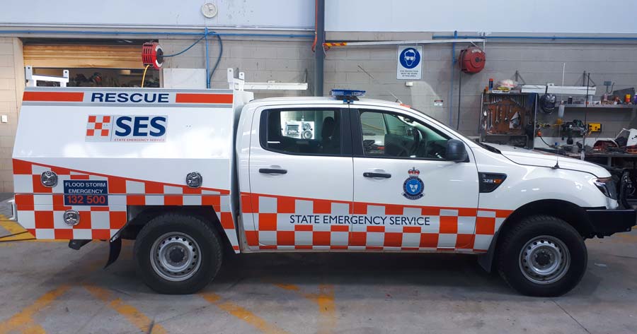 SES Tasmania High Visibility Graphics