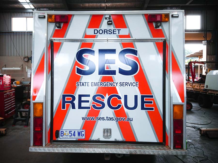 SES Tasmania High Visibility Graphics